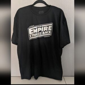 Mens Disney Star Wars Black Retro Graphic Tshirt Geek Culture Preppy Academia